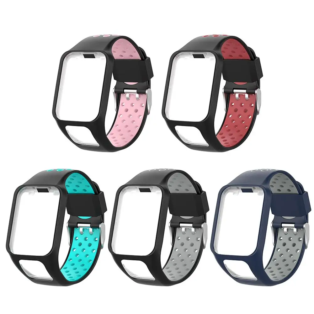 Силиконовый ремешок для наручных часов браслета чехол TomTom Series 2 3 Runner Golfer Spark