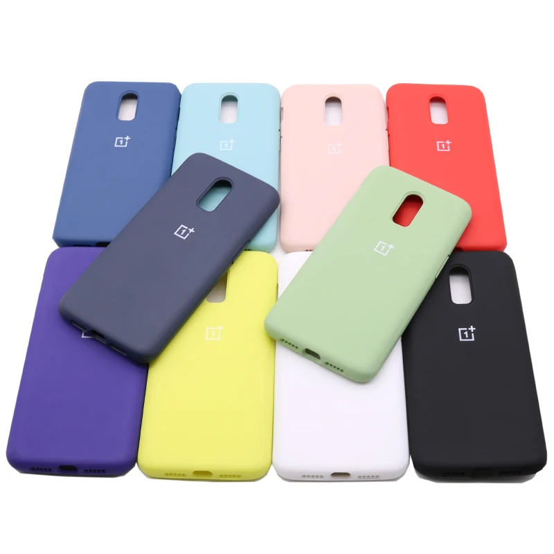 Оригинальный чехол для Oneplus 6 T из жидкого силикона мягкий One Plus 1 + с полной защитой