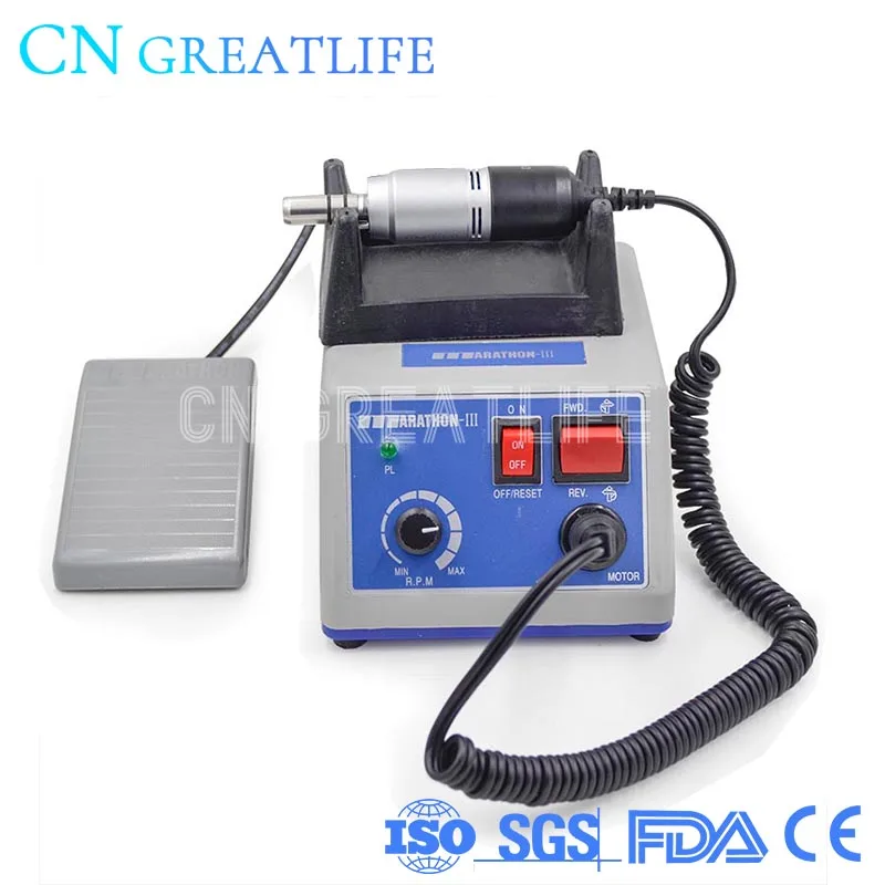 35000rpm Laboratory Equipment Carving Polishing Unit Dental Polishing Machine Electric Micromotor Dental Marathon