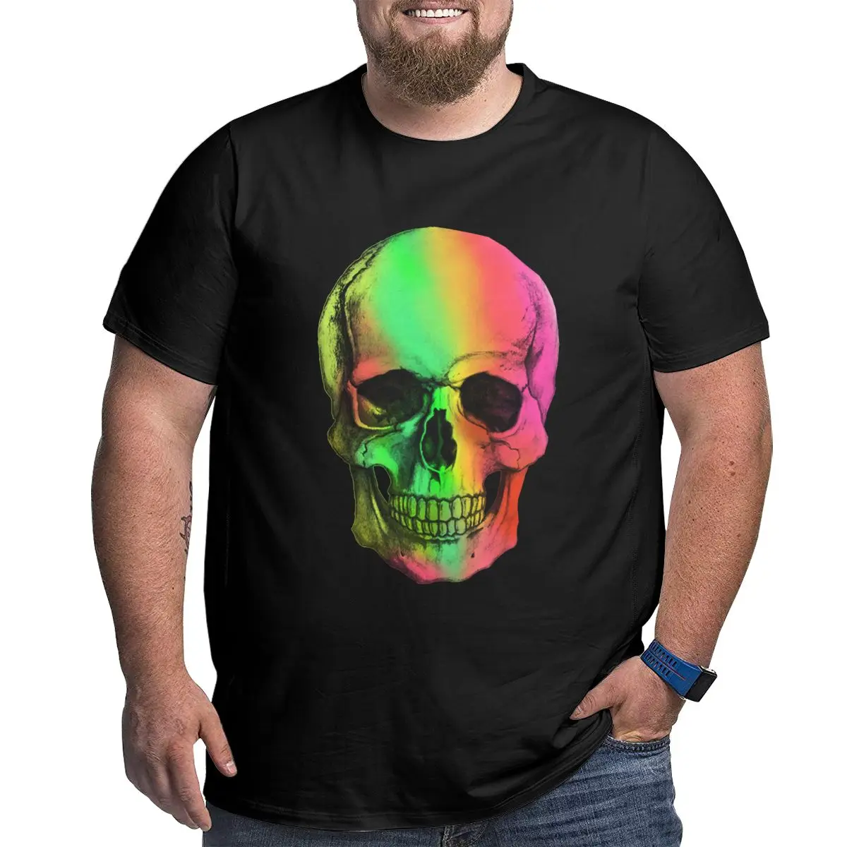 

fashion hip hop plein T-shirt Black Tide Brand Loose Summer Half-sleeved Trend Streetwear Oversized t-shirt 6xl 5xl