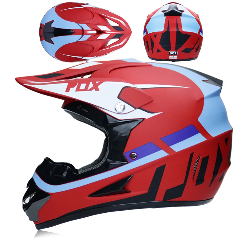 10 Гоночный Кроссовый мотоциклетный шлем DOT Casque Moto Capacete Moto Casco бездорожье полное лицо винтажный Кроссовый шлем для женщин 3 подарка - Цвет: 10