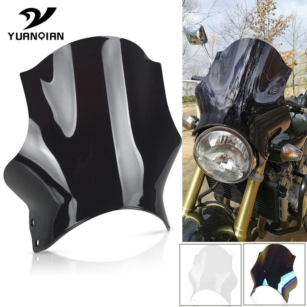 Лобовое стекло мотоцикла для Honda Hornet CB400 CB600 CB750 CB900 CB919 CB250 Yamaha V MAX 1200 VMAX 1200| |