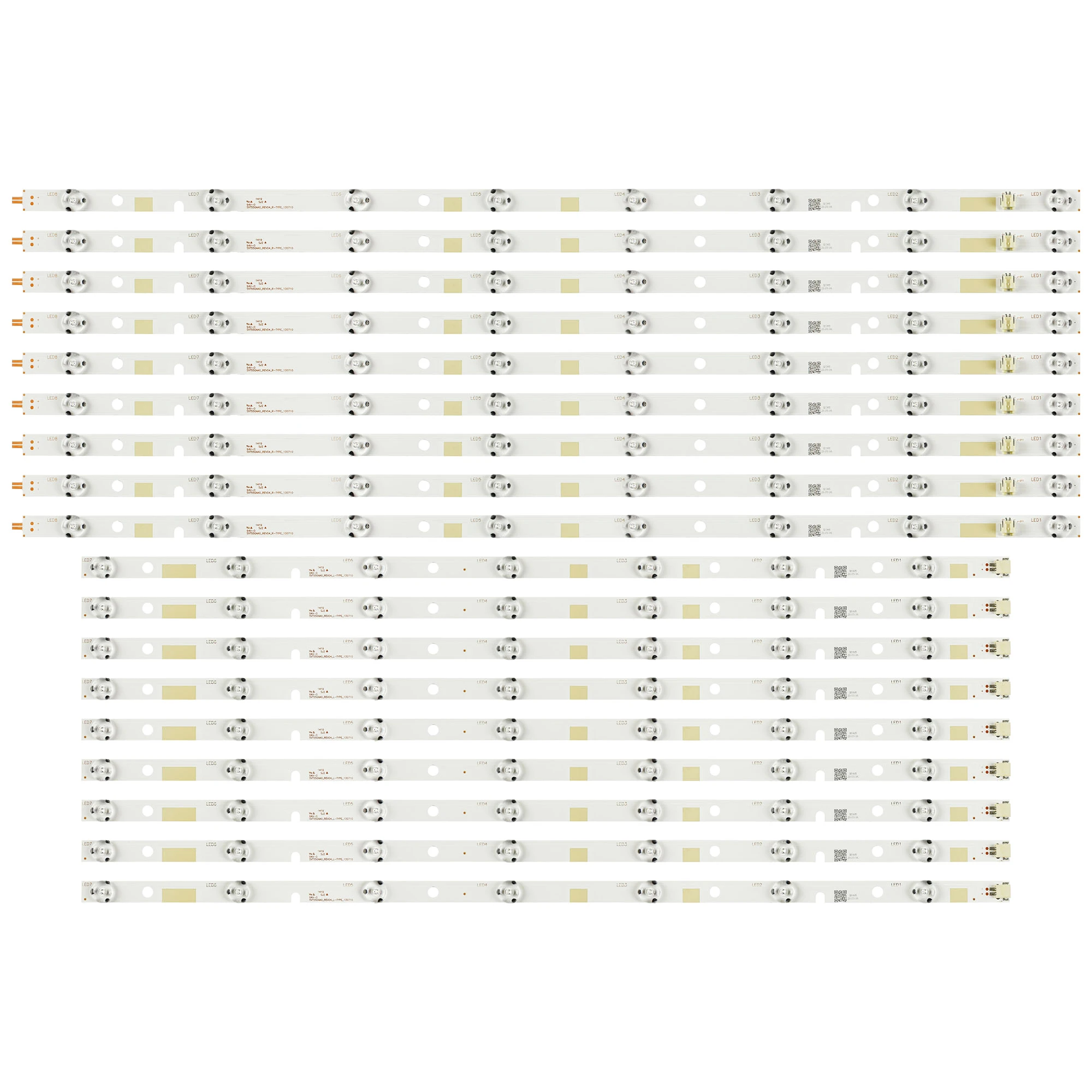 Original New 18 PCS LED backlight strip for TOSHIBA 55L7453DB 55L7453D BZ556503 55L7453RB SVT550AA0_REV04_R-TYPE_130710 E306084