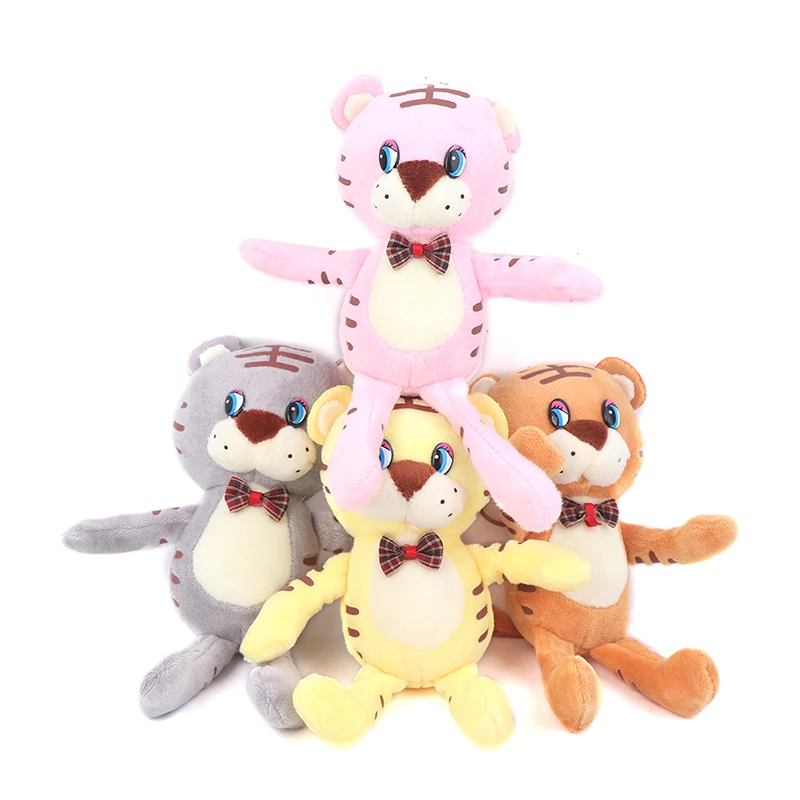 

New 2022 Year 17CM Tiger Stuffed Plush ToyPendant Gift Keychain Plush Toy Doll