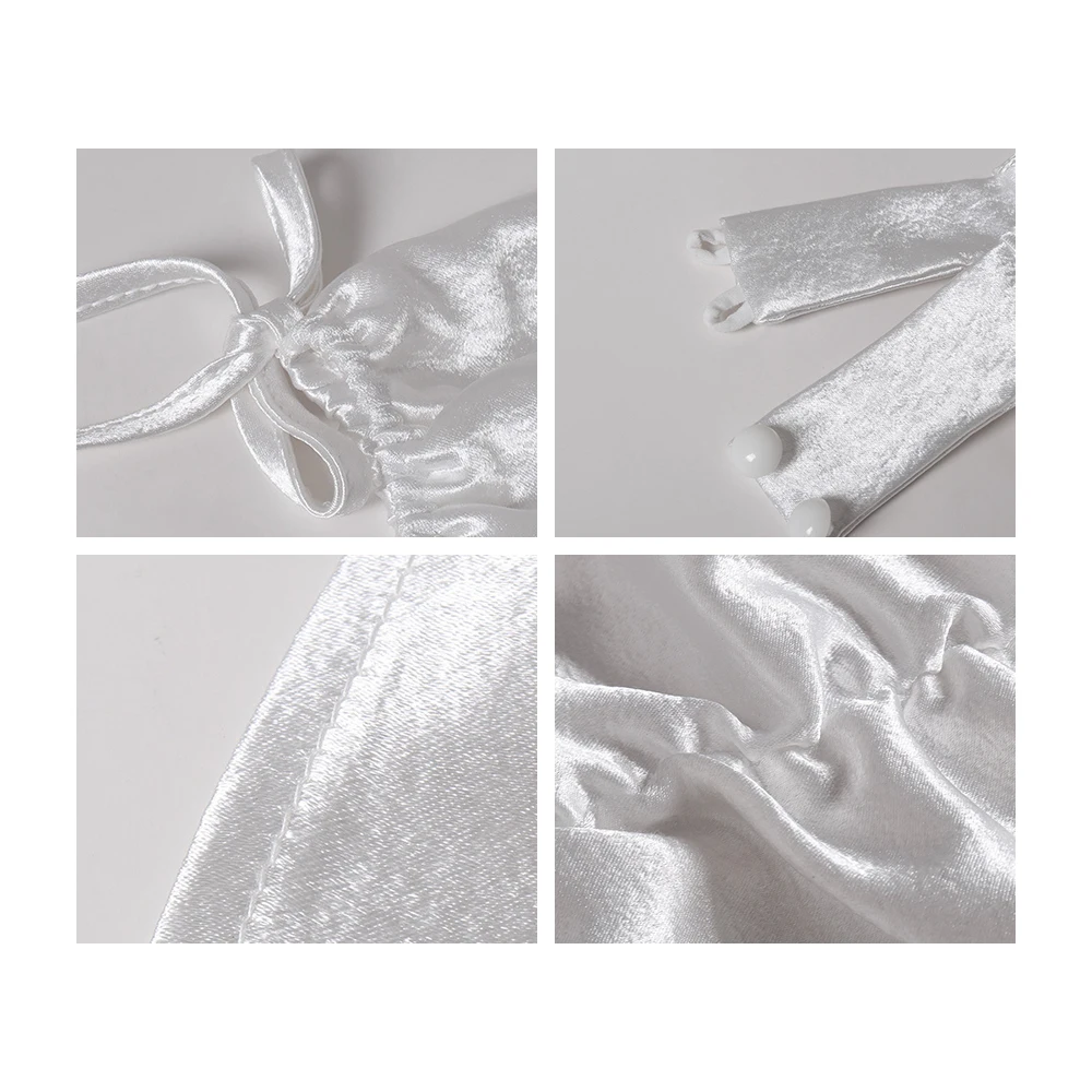 Женское мини платье с длинным рукавом металлическое облегающее на шнуровке