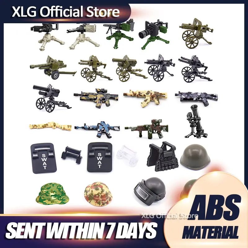 

Military Accessory Weapon Building Blocks Guns Pack City Soldier Horse Shield Series WW2 Army Accessories Brick Toys For Kids