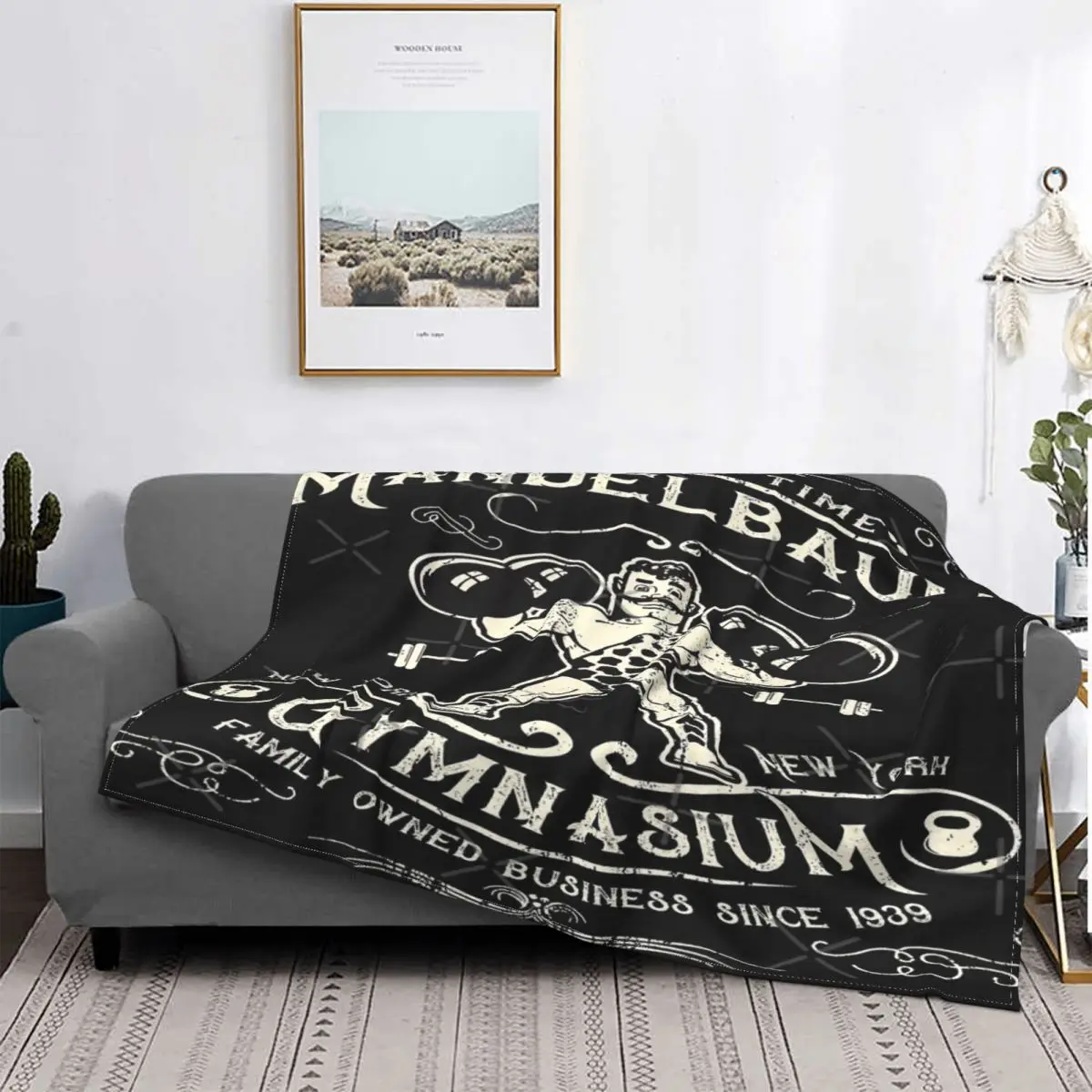 

Manta a quadros de Mandelbaum's Gym It's Go Time, colcha, cubierta de cama, colcha, 90 manta Thermal MICA, fundas de cama de Winter