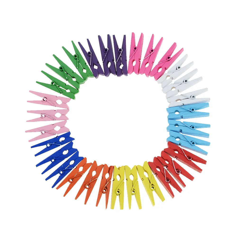 Деревянные Мини зажимы для фотографий 10 шт. маленький размер 35 мм украшения