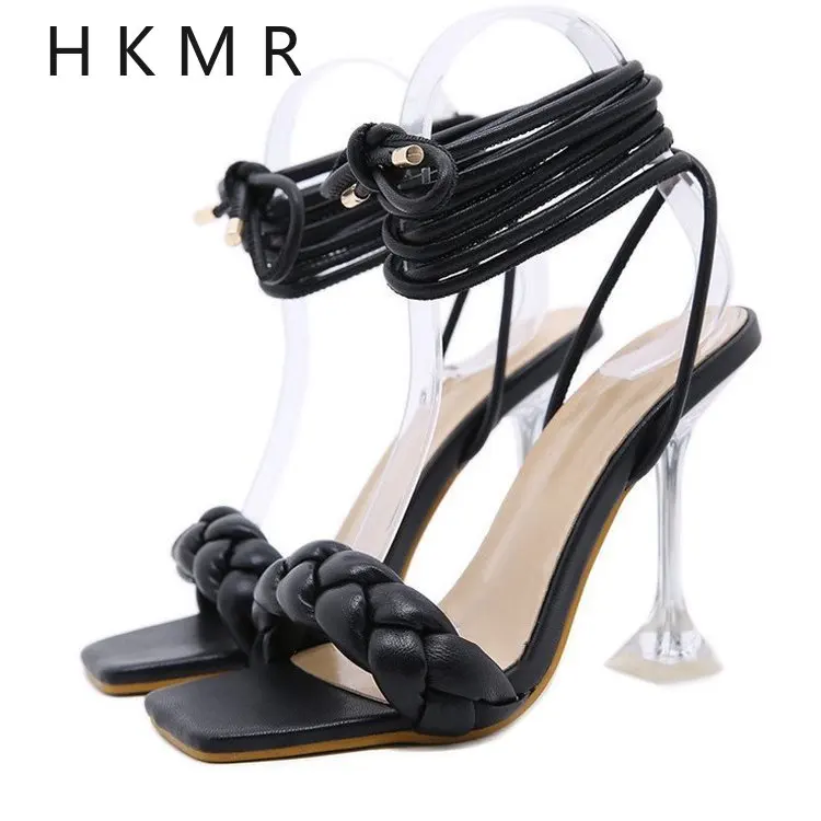 

2021 summer new High-heeled sandals nightclub strap temperament sandals female stiletto Muller sexy sandals and slippers