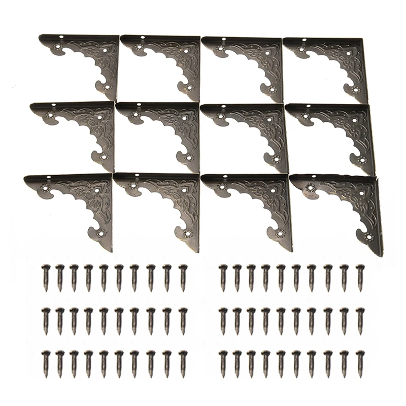 Металлические углы античные латунные ювелирные изделия Подарочная коробка