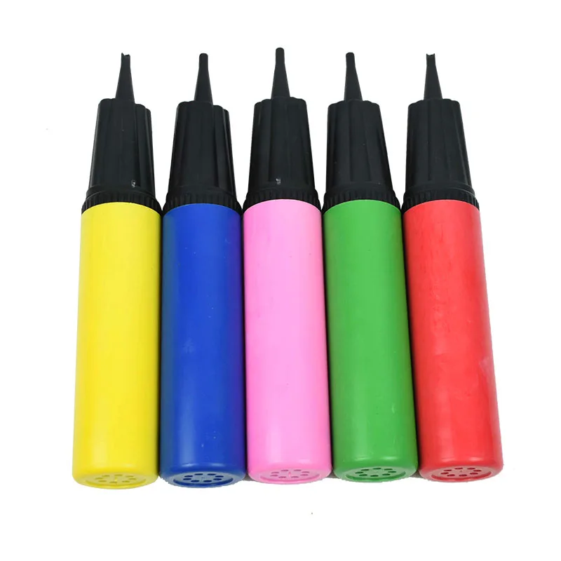 

1Pc Random Color Party Balloon Pump Hand Held Double Action Inflator Inflator Air Pump Wedding Birthday Party Festival Supplies