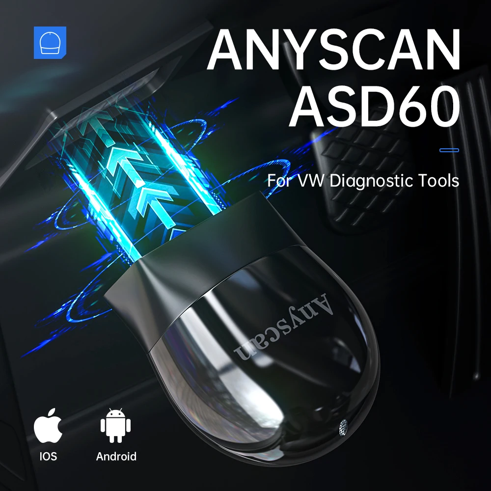 XTOOL ASD60 HEX V2 OBD2 Scanner For VW Benz BMW Full Systems Diagnostic VAG COM 19.6 Free Update Software Android/IOS | Автомобили и