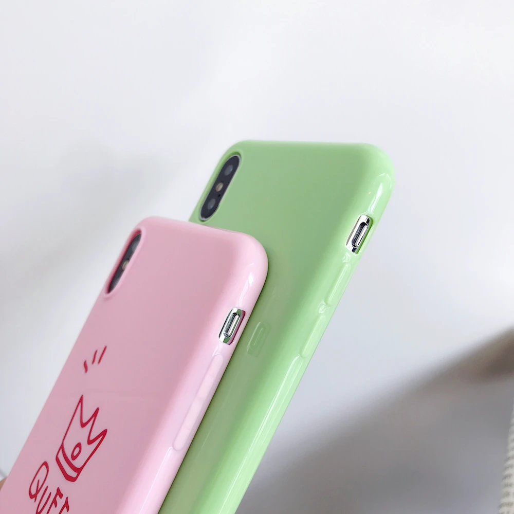 Brand NEW Cute Crown KING Queen Soft Case for iPhone X Xs XR XsMax 8Plus 8 7Plus 7 6 6s Plus 11Pro 11ProMax 11 Phone Cover Coque | Мобильные
