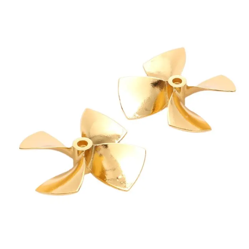 1 пара Золотой высокая твердость цинкового сплава пропеллер вперед и назад 55/60 мм