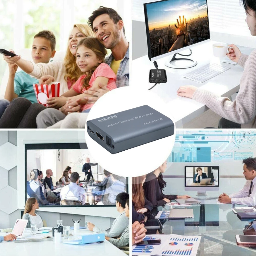 

1080P 60fps Live Streaming Video Card Projectors USB 3.0 Multifunction Easy Install Online Teaching Broadcast Mini