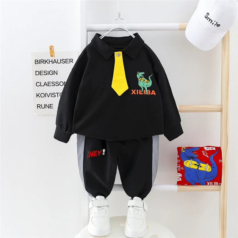 Комплекты одежды для маленьких мальчиков весна 2020 Повседневная футболка с