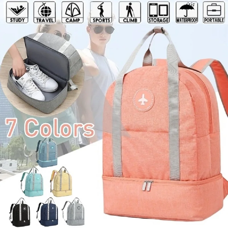 Новый водонепроницаемый нейлоновый рюкзак для сухого влажного разделения