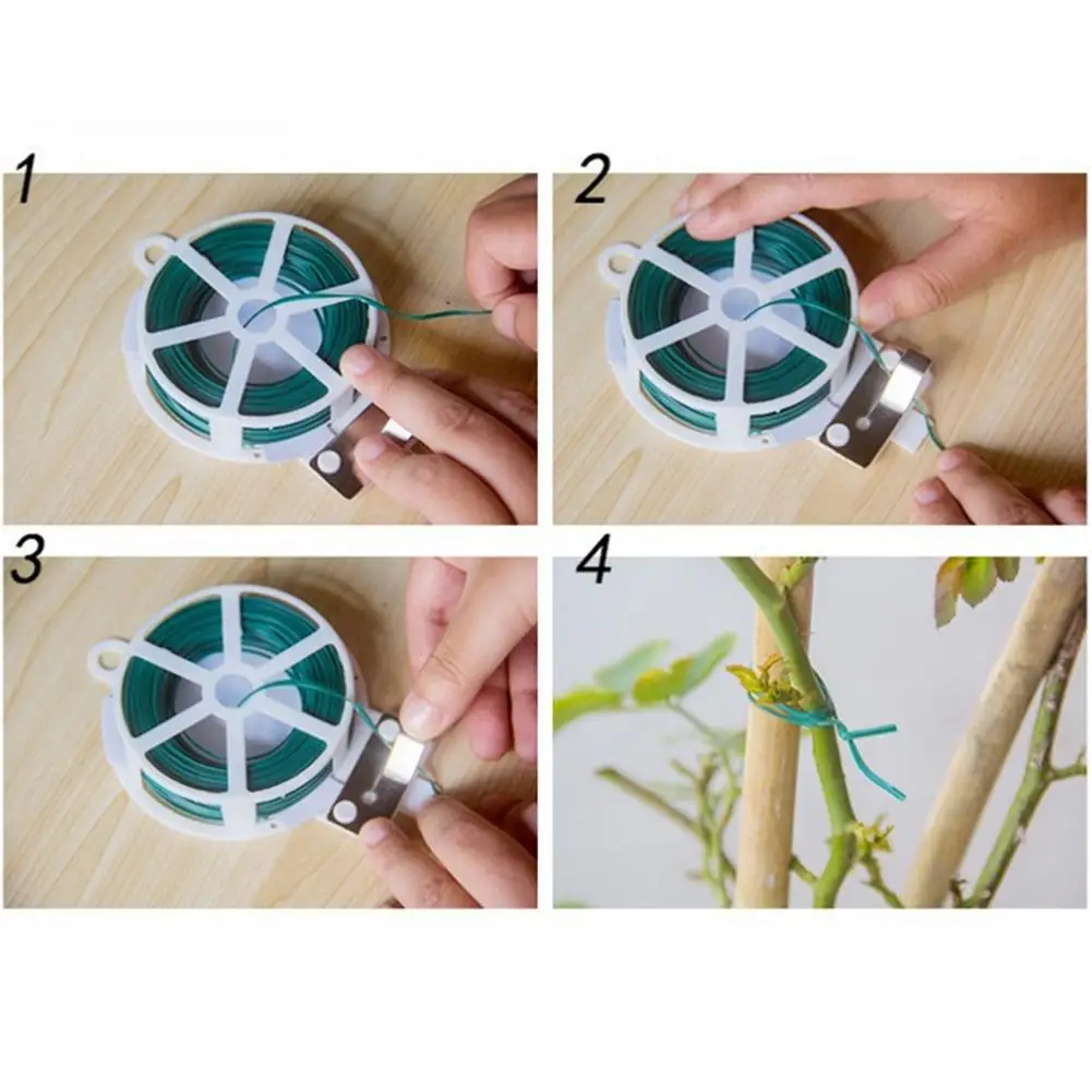 ПВХ железные многофункциональные кабельные стяжки для украшения садовых