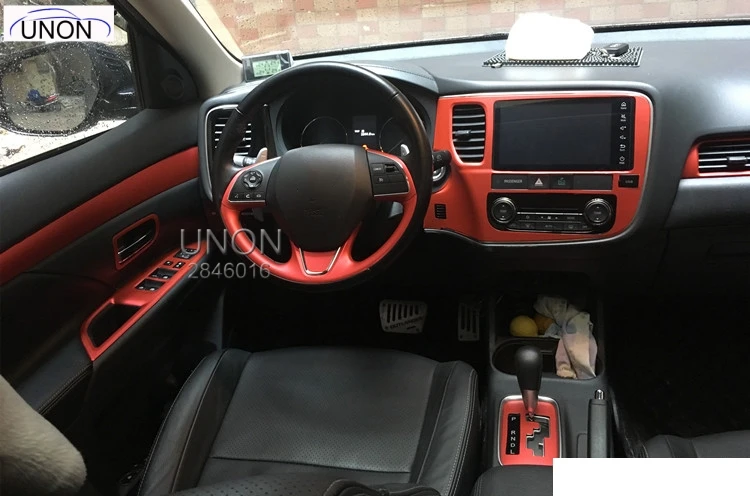 Автомобильная наклейка для внутреннего интерьера автоматическая панель автомобиля Наклейка s для Mitsubishi Outlander