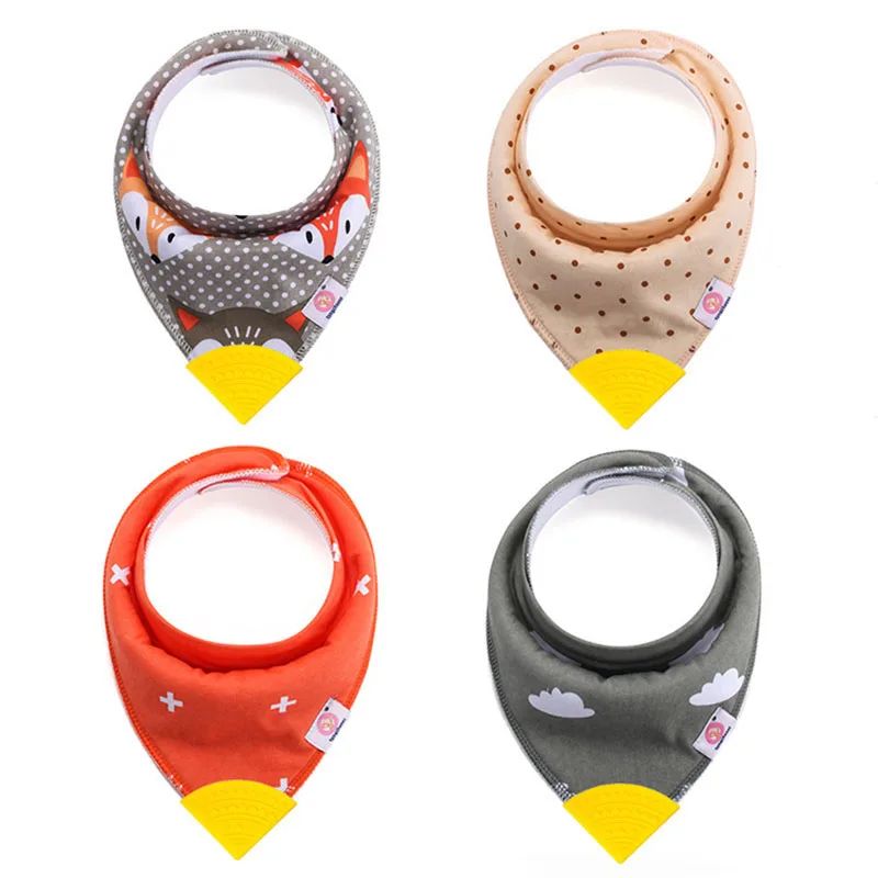 Детские нагрудники с прорезывателем детские вещи треугольный нагрудник