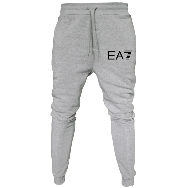 

Spring and Autumn Men's Casual Pants Letter Printing Loose Running Pants Pure Cotton Fleece Sweatpants Sweatpants