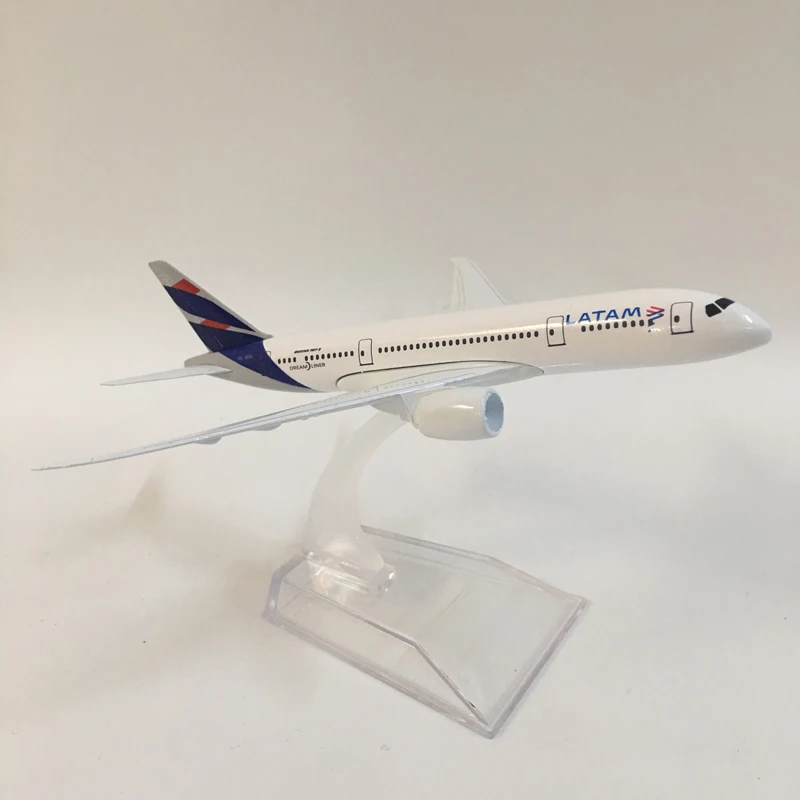16 см модель самолета из металлического сплава Чили Air LAN Airways Boeing 787 B787 CC-BBA Airlines модель самолета w Стенд самолет детская игрушка подарок