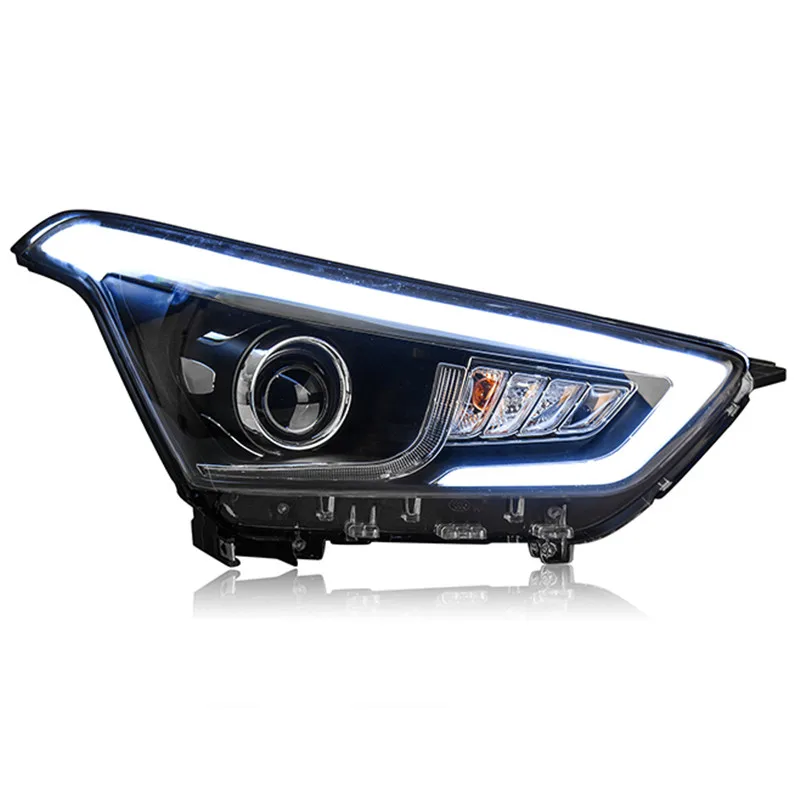 Автомобильная передняя фара для Hyundai IX25 фары 2015 2016 Bi объектив светодиодный