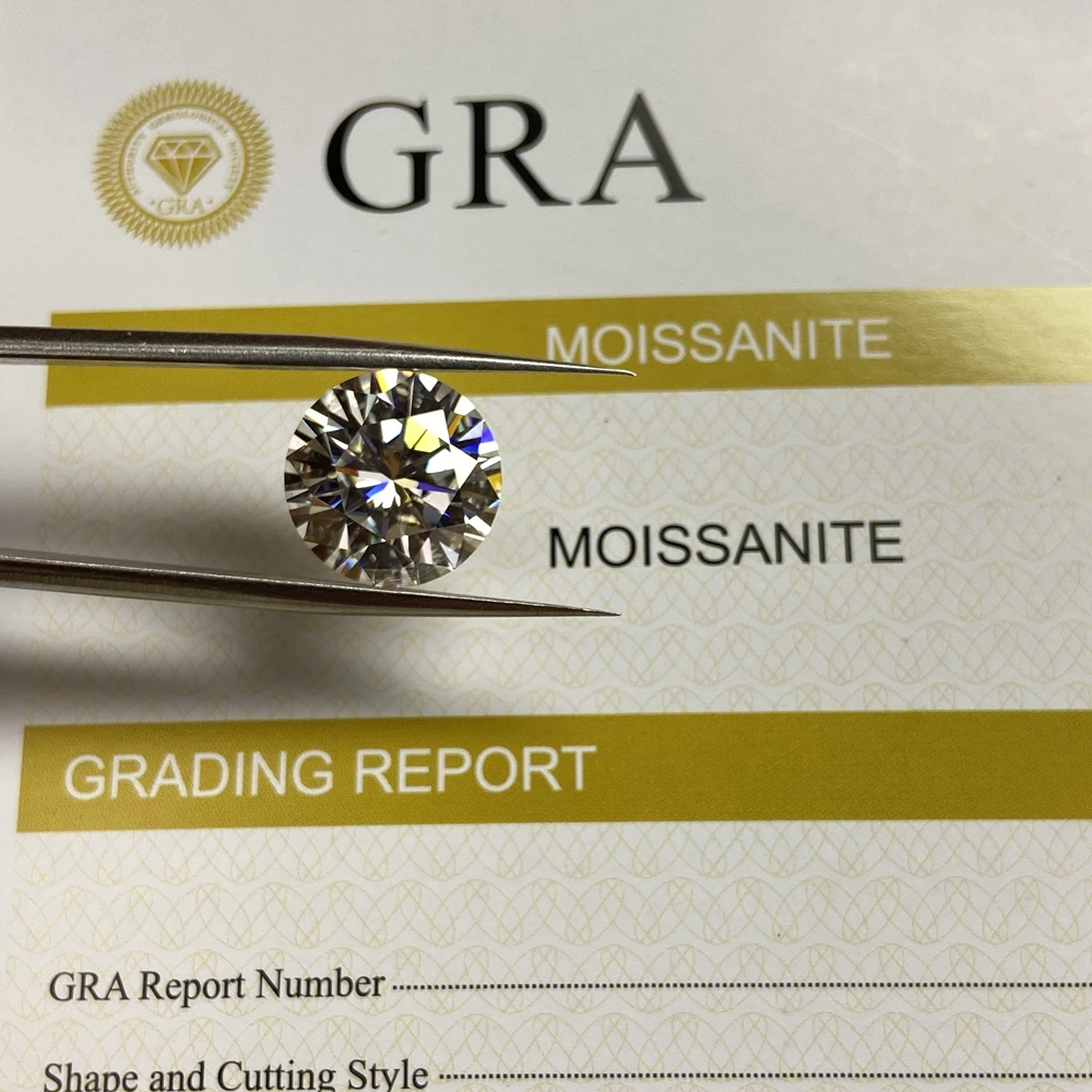 Lab Creat Loose Moissanite 4 мм до 14 EF цвет отличная четкость резки VVS1 Камень Модные серьги