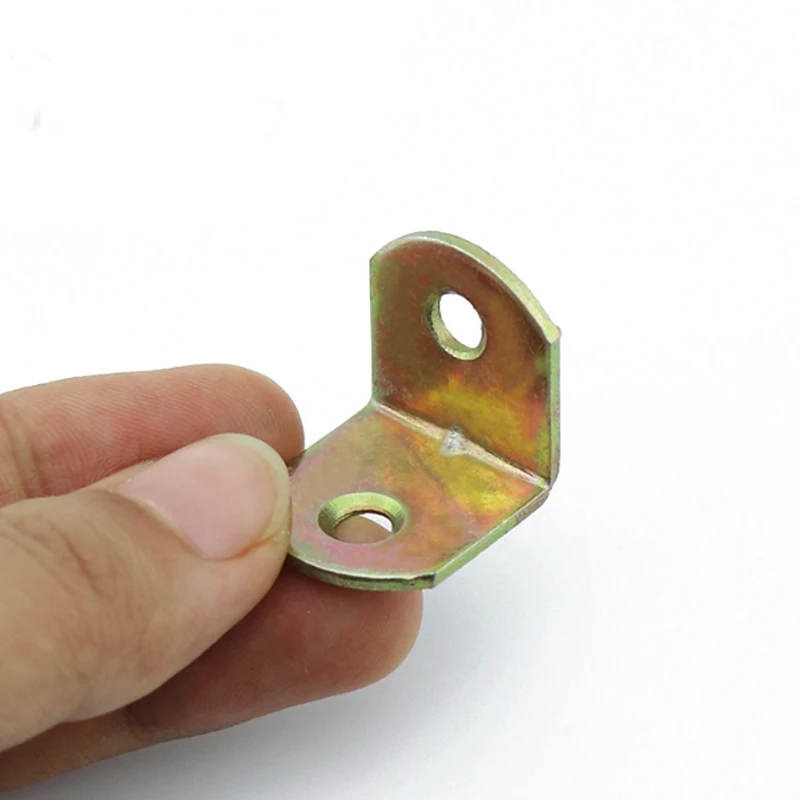 10 шт. прямоугольный разъем (под углом 90 градусов) кронштейны Сталь угловая скобка