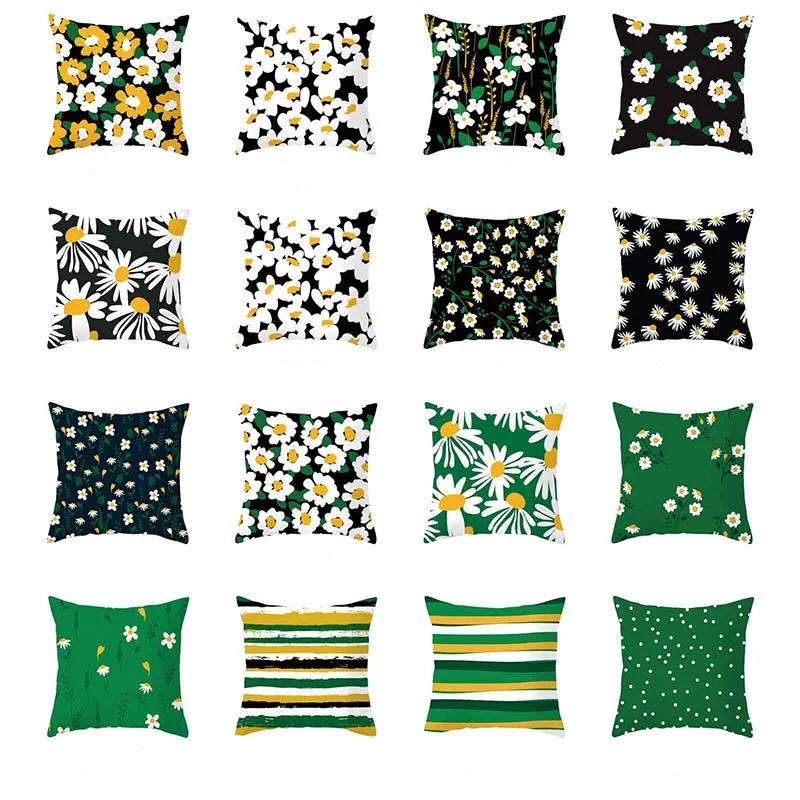 

Daisy Cushion Decor Sofa Pillow Cover Home Supplies Pillowslip Peach Skin Throw Pillows Cover Pillow Case Hot