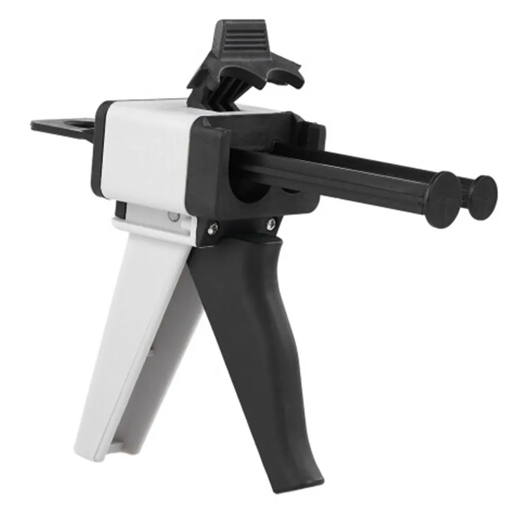

1Pc 50ml ratio 1:1/2:1 W/ Mixer Nozzles, Epoxy Resin Caulk Mixing Gun Dispenser Applicator empty ab cartridges