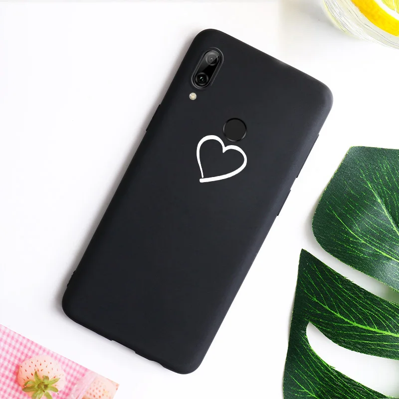 Love Heart cute Phone Case For Huawei Honor 10 lite Y5 2018 Y6 Prime 2019 8X 7A Pro 7C P20 Lite Soft Full Back Covers |