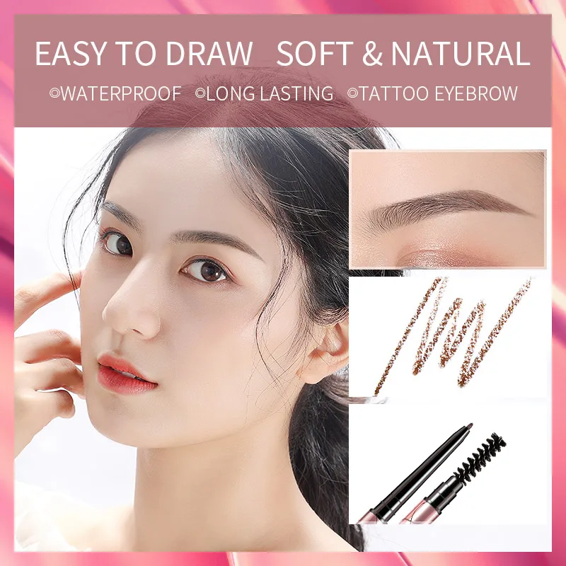 Карандаш для бровей водостойкий натуральный долговечный ультра тонкий 1 5 мм