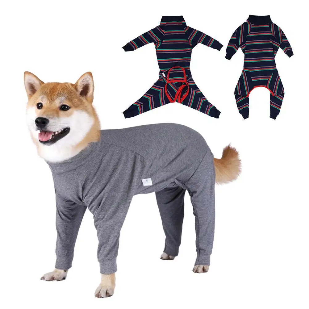

Dog Onesie Surgery Recovery Suit For Large Medium Bodysuit Dogs Pajamas PJS Full Body For Shedding Prevent Licking Wound Protect