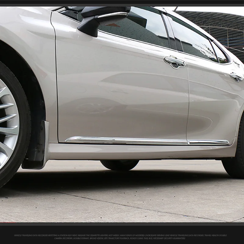 4 шт./компл. ABS Хромированная глянцевая отделка кузова автомобиля молдинг на