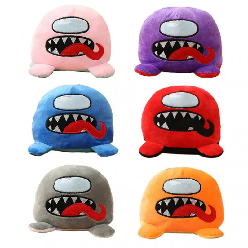 

Soft Plush Stuff Toy Flip Double-sided Werewolf Kill Among Us Plush Doll Toy Game Peripheral Doll Pendant Kids Gift Dropshipping