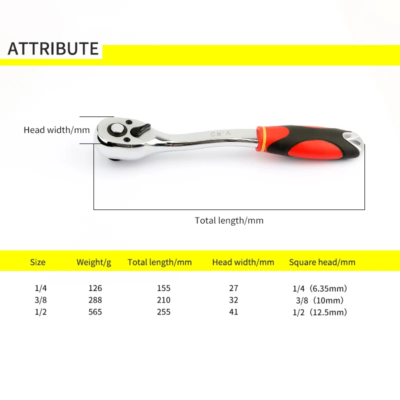 72 зубца трещотка торцевой ключ с хвостом из цинкового сплава 1 шт. 1/" 3/8" 1/" высокое качество Реверсивный гаечный ключ инструменты для ремонта автомобиля