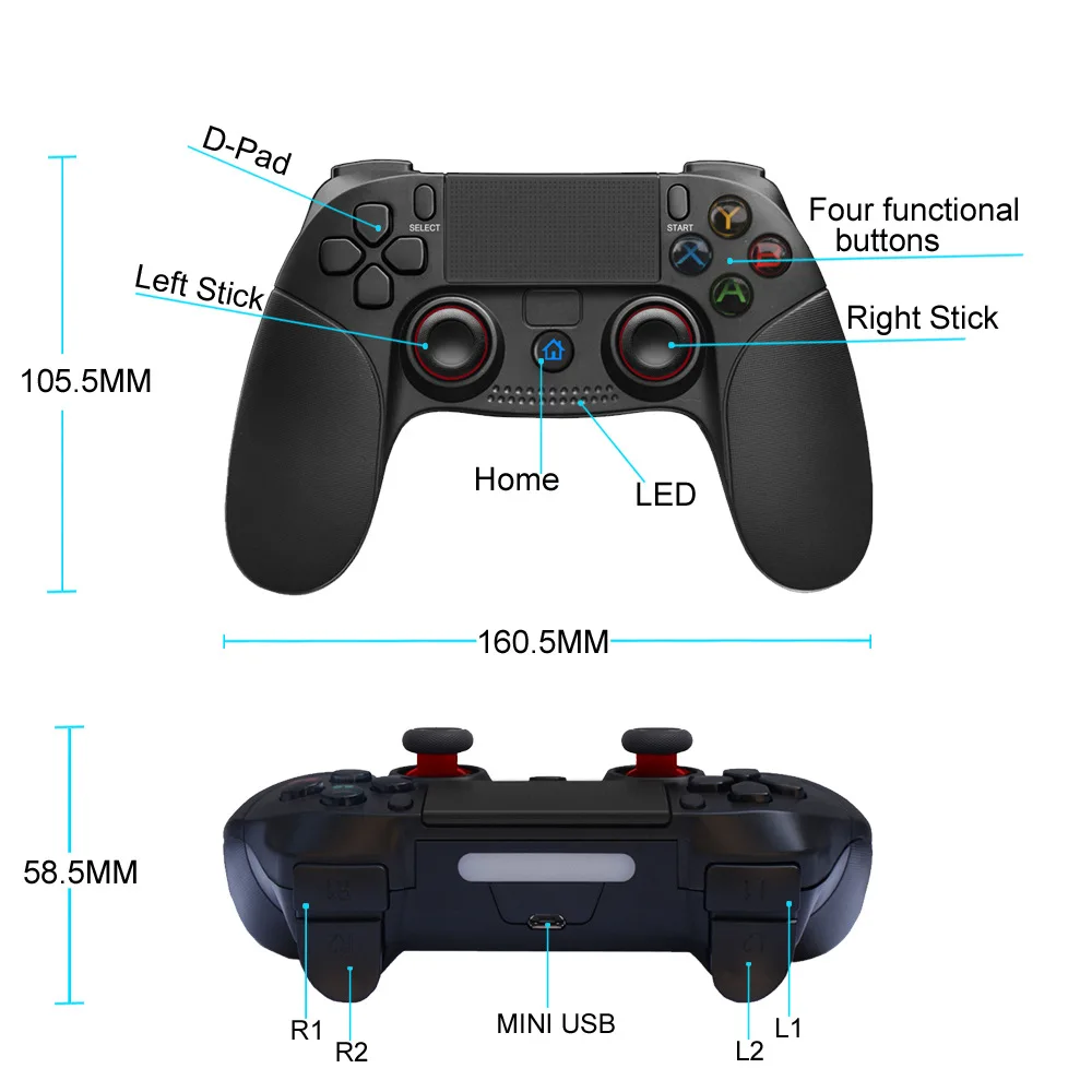 

Smartphone Joystick Wireless Android Controller Bluetooth Gamepad For IOS Android Phone Windows 7 8 10 PC Controller Gamepad