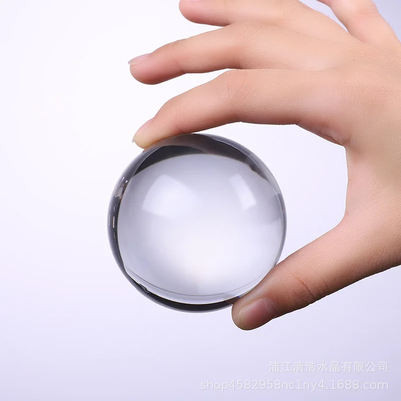 

Crystal Ball Large Transparent Photography Glass 8-50mm Sphere Photo Shooting Props Lens Clear Round Artificial Ball Decor Gift
