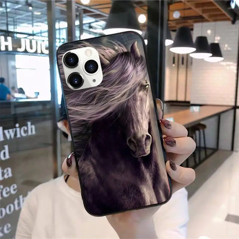 

Watercolor Horses Running Phone Case for iPhone 11 12 mini pro XS MAX 8 7 6 6S Plus X 5S SE 2020 XR