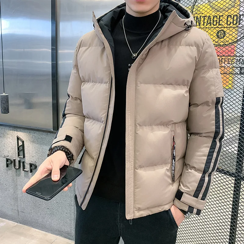 Winter Jacket Men Thick 2021 Hooded Warm Cotton Overcoats Mens Patchwork Parka and Coats Windbreaker Parkas Male Overcoats 4XL