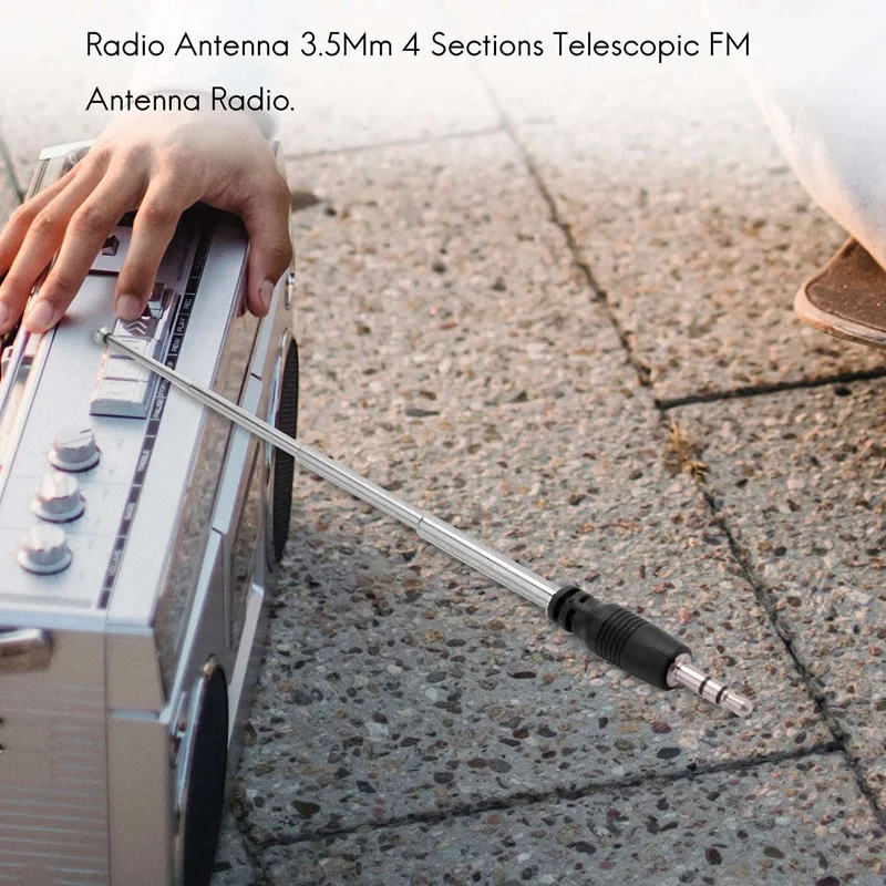 Радиоантенна 3 5 мм 4 секции телескопическая FM-антенна радио подключи и работай