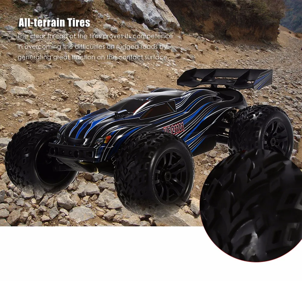 JLB гоночный автомобиль 21101 1:10 4WD RC бесщеточный внедорожный RTR 80 100 км/ч/3670 2500KV мотор