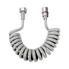 Гибкий телескопический шланг для душа 1,5 м, 2 м, 3 м из АБС-пластика с пружинной подачей воды для сантехники, насадки для душа, туалета, биде, распылитель