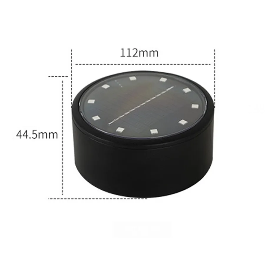 

Beiaidi 10W Waterproof Solar Deck Light Driveway Dock LED Light Ground Light Outdoor Solar Road Marker Light for Step Sidewalk