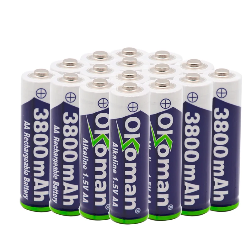 Аккумуляторная батарейка АА 100% в 1 5 мАч щелочные батарейки для часов игрушек