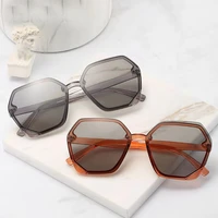 color film sunglasses fashion sunglasses ladies sunglasses personality polygonal irregular retro large frame decorative glasses