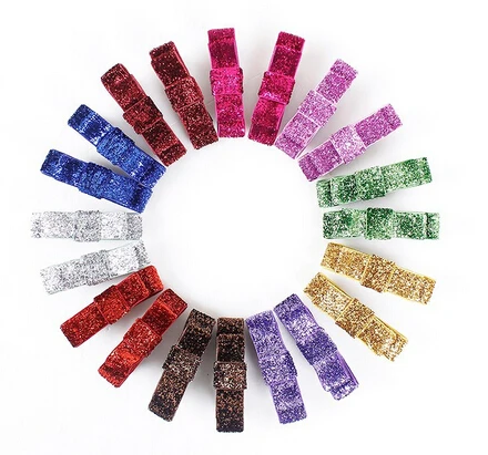 Бесплатная доставка! 20 шт./лот золотые серебряные блестящие заколки для волос