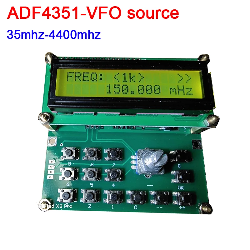 

Источник ADF4351-VFO, 35 мгц-4400 МГц, простой источник сигнала, источник синхронизации V1.03