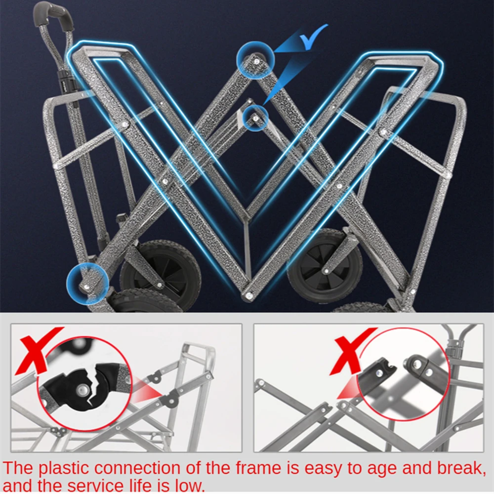 Складная уличная универсальная быстрая установка тяжелая садовая тележка